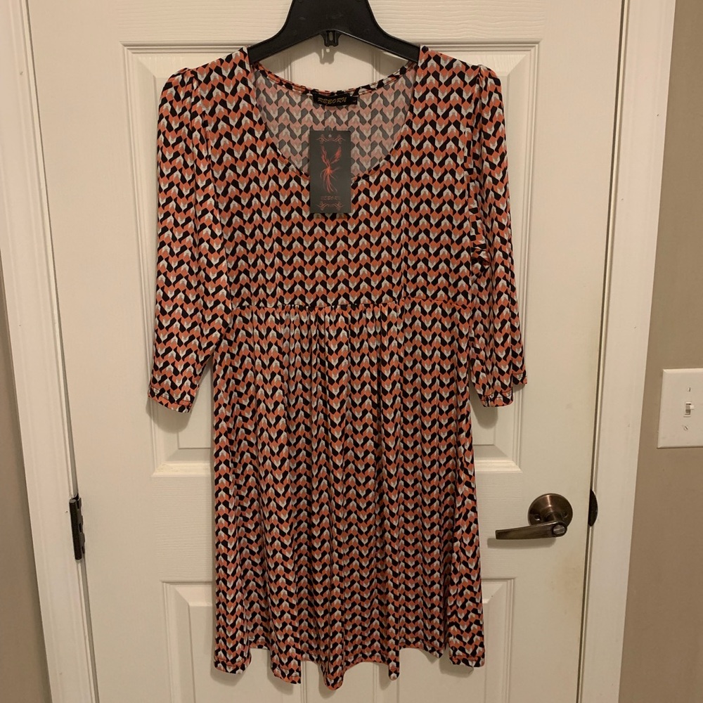 NWT Reborn 3/4 length sleeves Dress